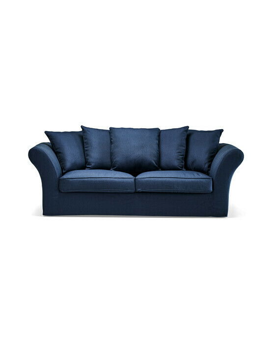 Hampton-sohvanpäällinen, indigo, 3-istuttava
