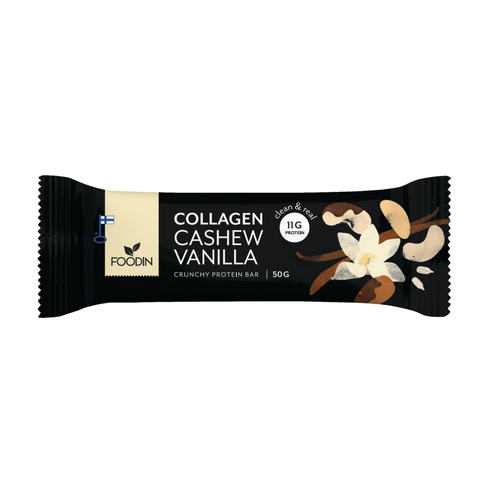 Foodin Collagen protein bar Cashew-Vanilla 50g